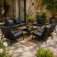 Salon de jardin aluminium 5 places