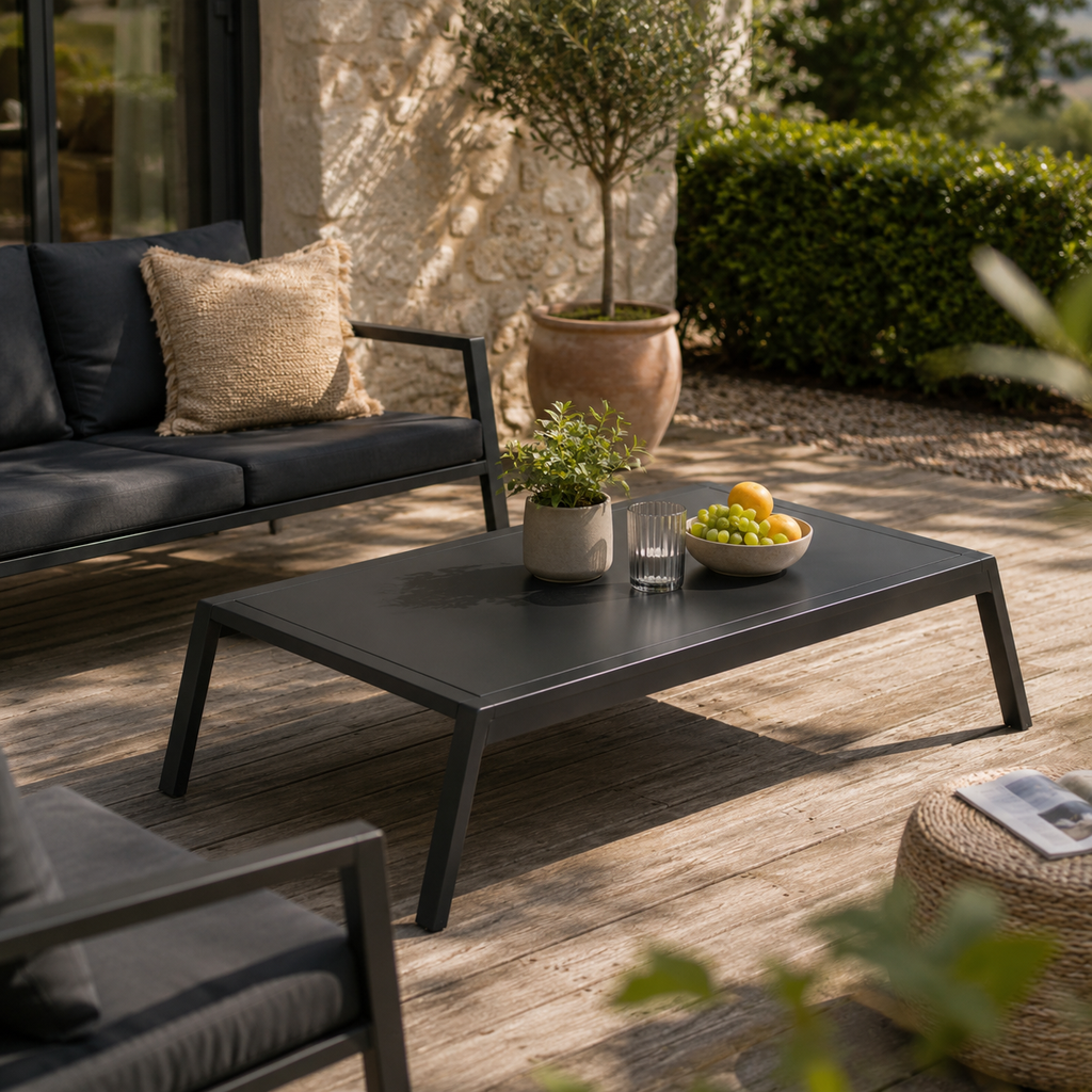 Salon de jardin aluminium 5 places