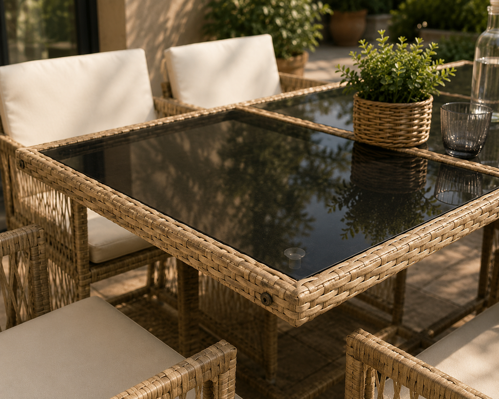 Table et chaises de jardin