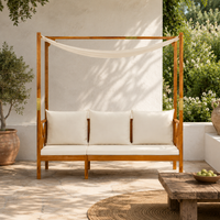 Banc de jardin en bois d'acacia solide