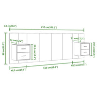 Tête de lit bois 160 cm double tiroirs