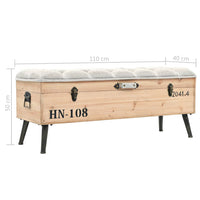 Banc bois Woodeets Oria