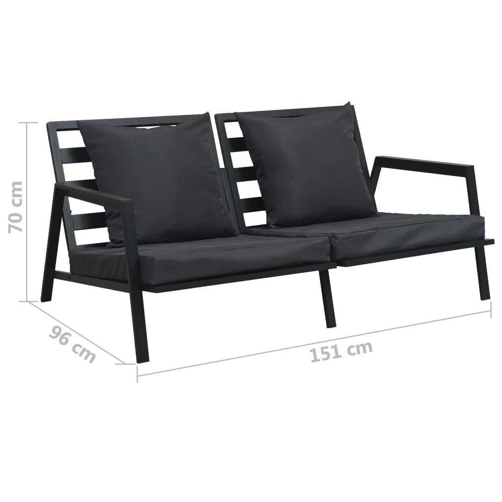 Salon de jardin aluminium 5 places