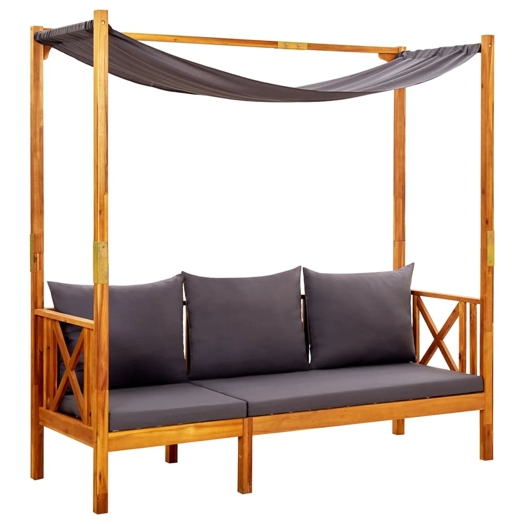 Banc de jardin en bois d'acacia solide