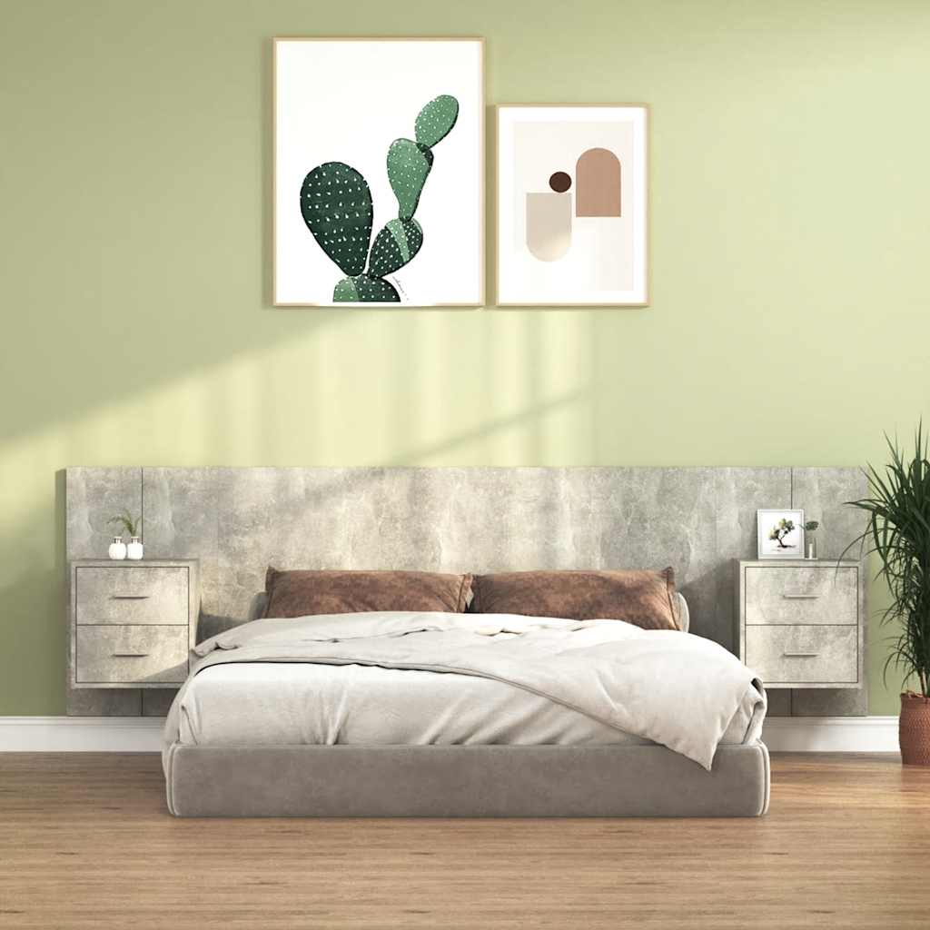 Tête de lit bois 160 cm double tiroirs