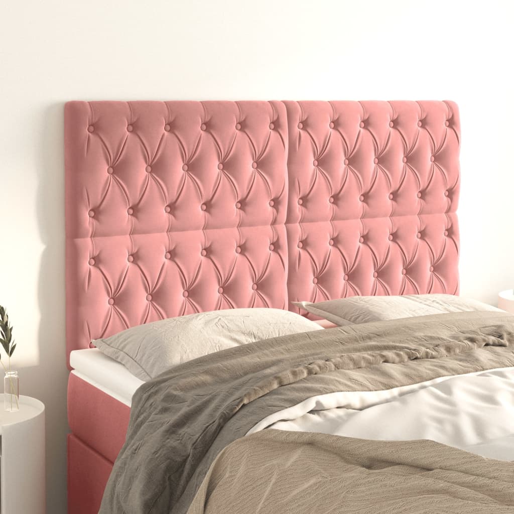 Tête de lit velours