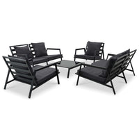 Salon de jardin aluminium 5 places