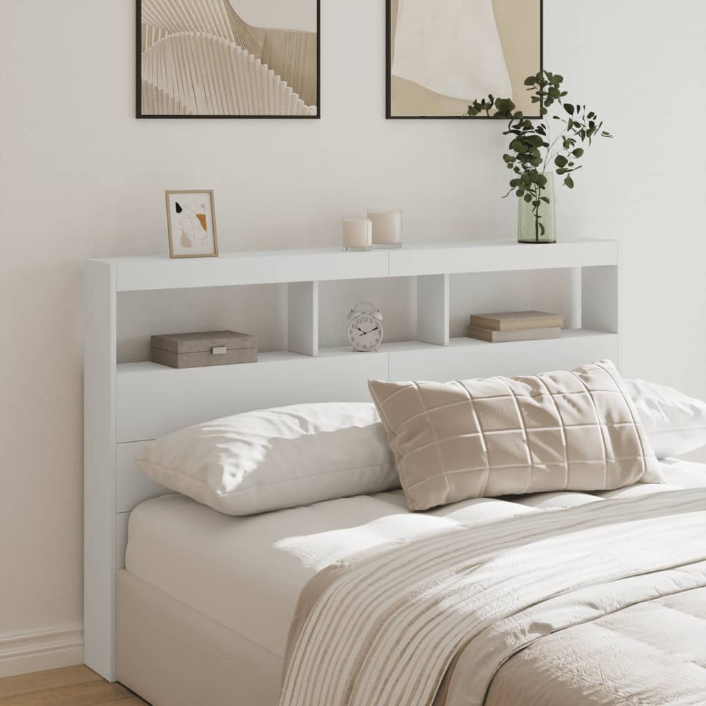 Tête de lit armoire 160 cm avec LED