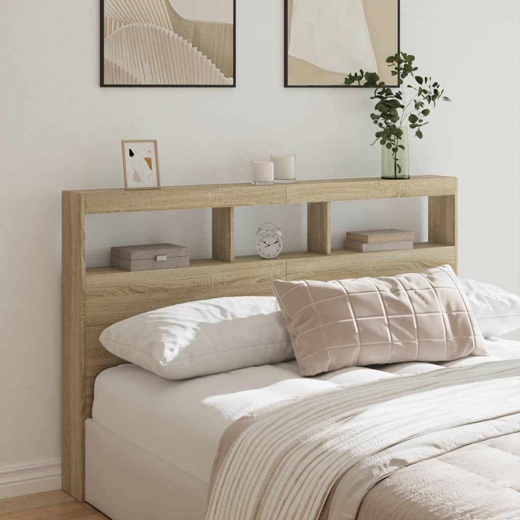 Tête de lit armoire 160 cm avec LED