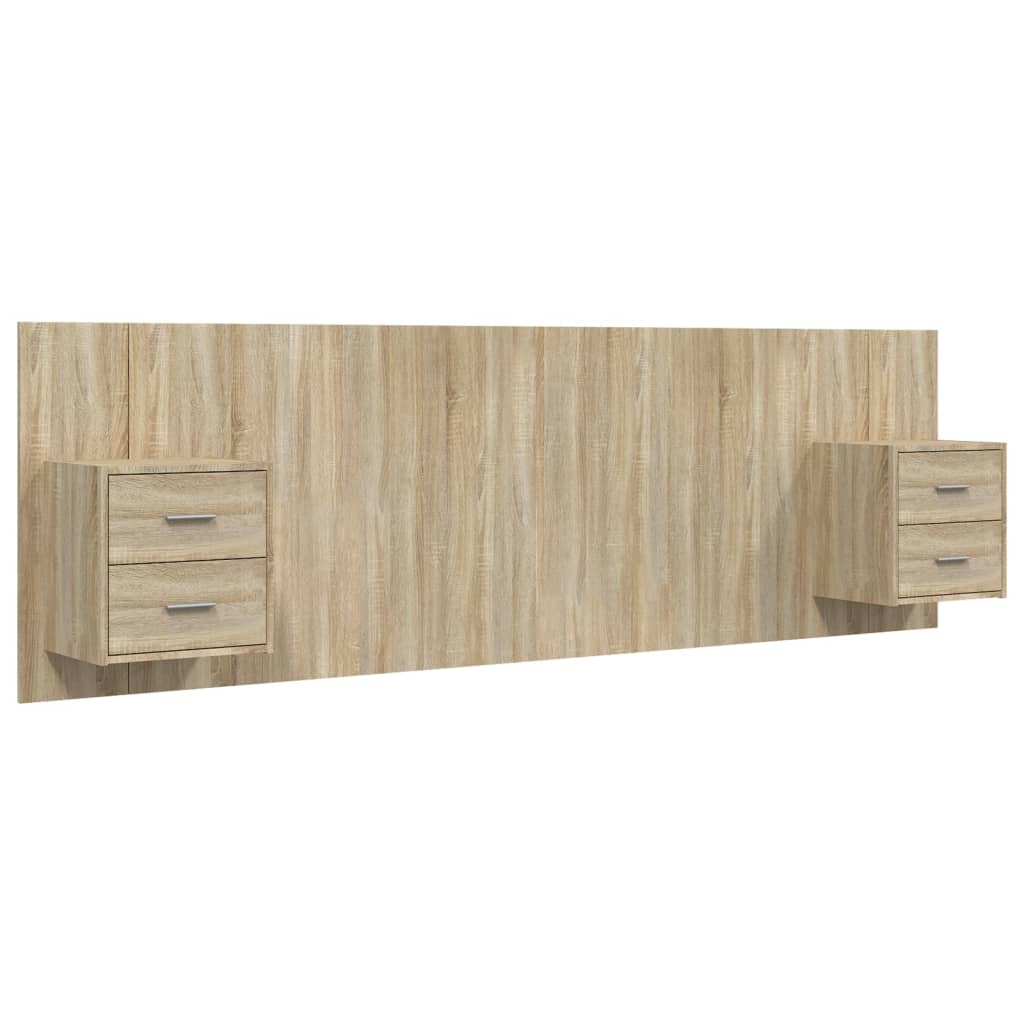 Tête de lit bois 160 cm double tiroirs