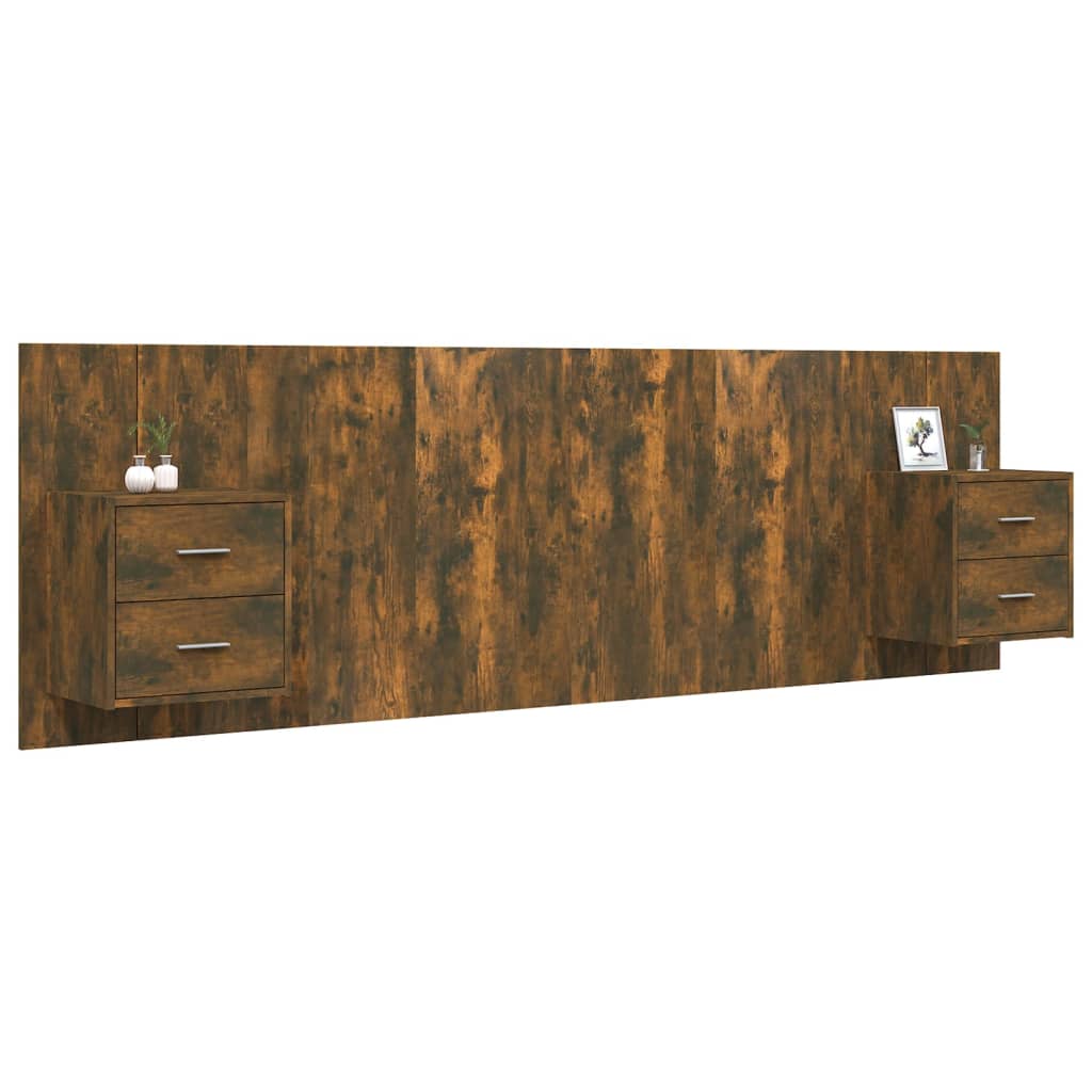 Tête de lit bois 160 cm double tiroirs