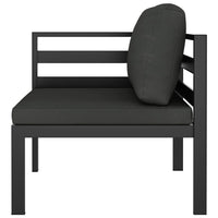 Salon de jardin Aluminium 6 places Anthracite