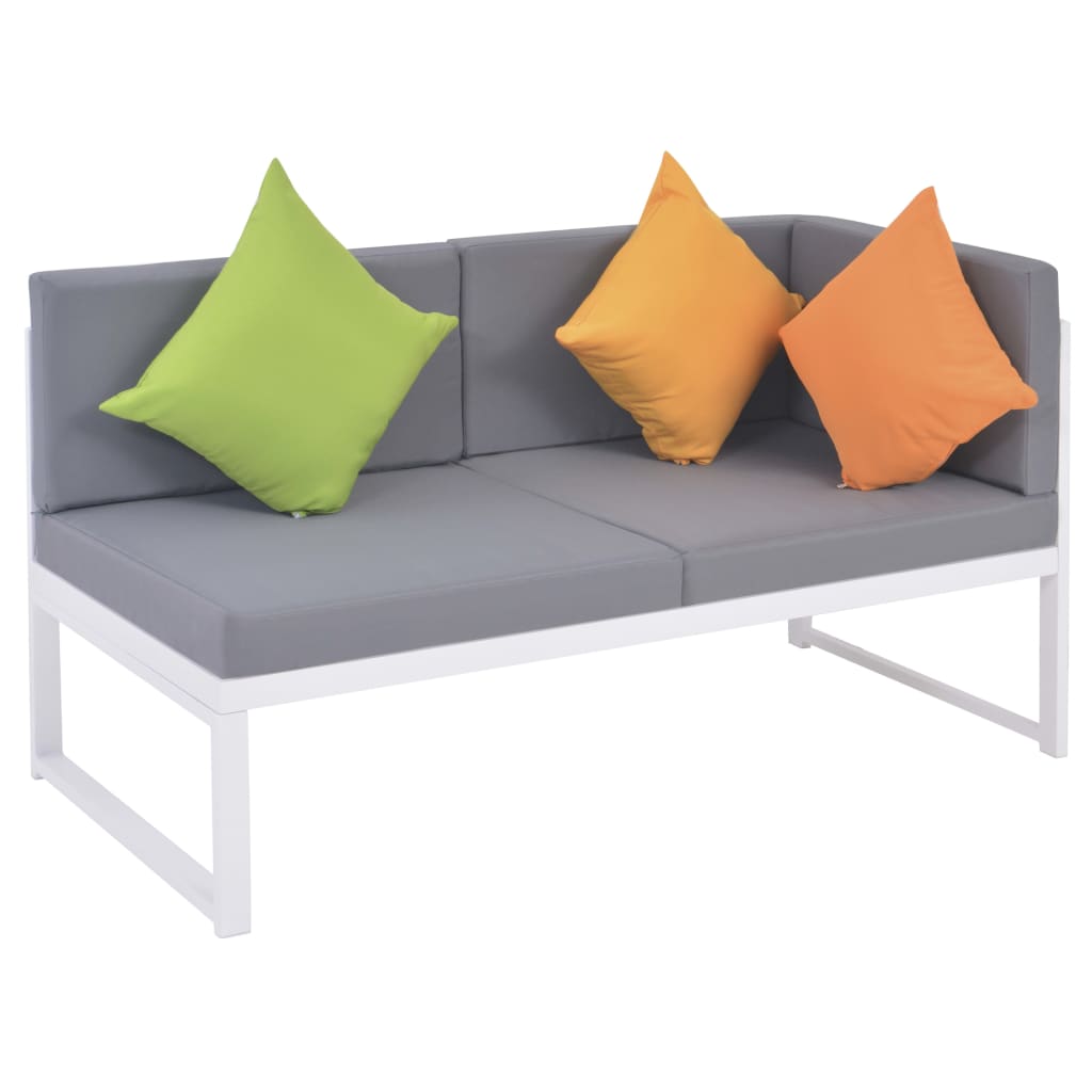 Salon de jardin Aluminium 4 pcs avec coussins