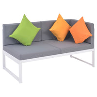 Salon de jardin Aluminium 4 pcs avec coussins