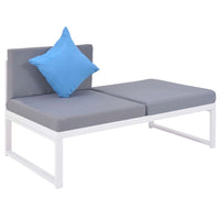 Salon de jardin Aluminium 4 pcs avec coussins