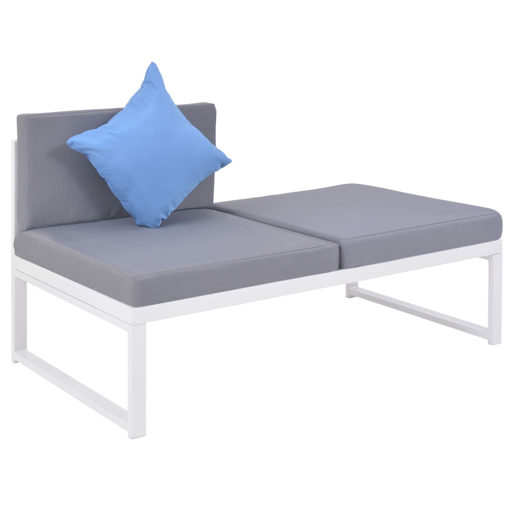 Salon de jardin Aluminium 4 pcs avec coussins