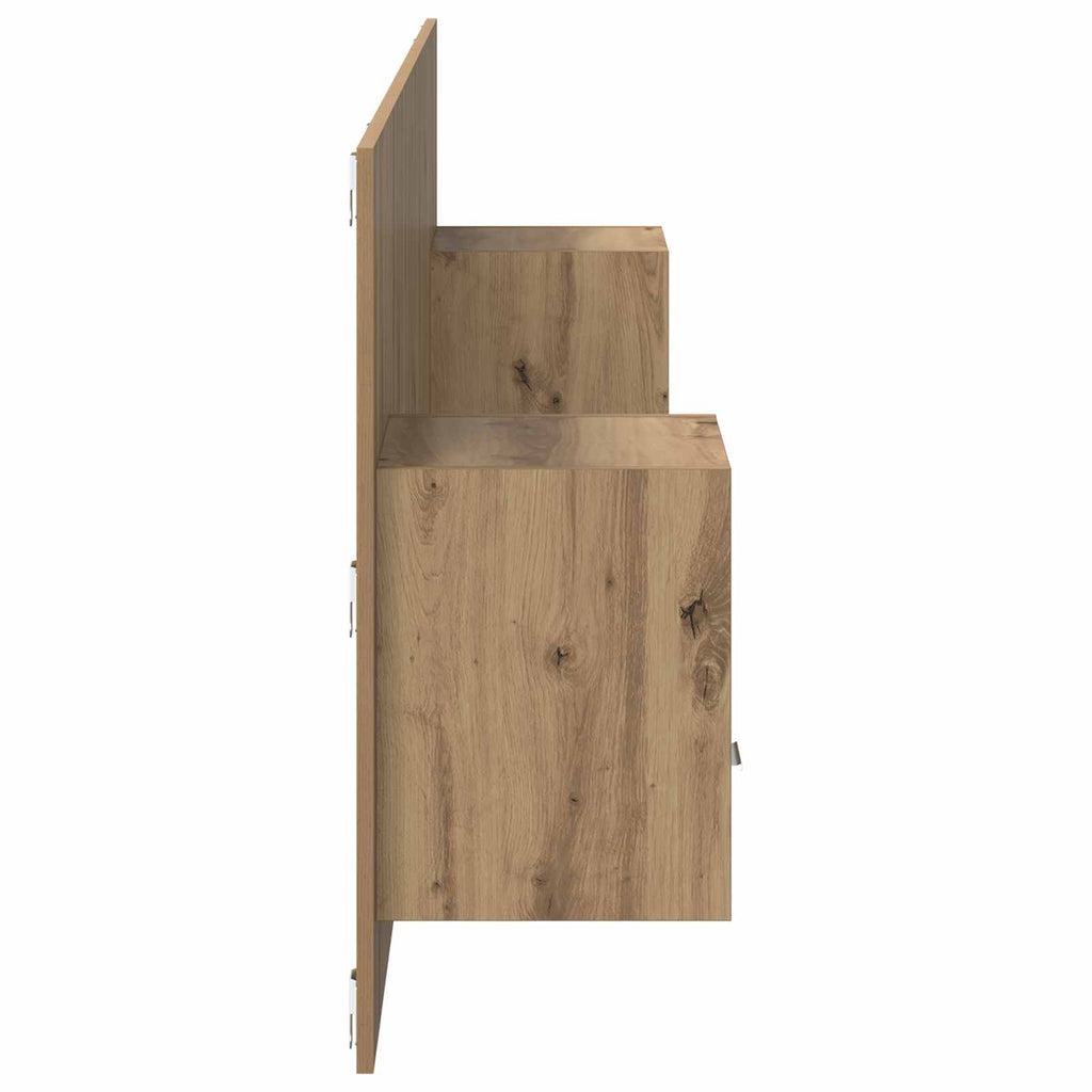 Tête de lit bois 160 cm étagères & tiroirs