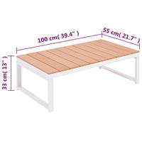 Salon de jardin Aluminium 4 pcs avec coussins